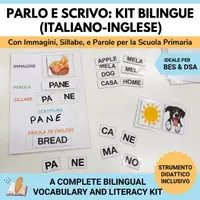 anteprima - Materiale di supporto/inclusione - Tabellone Bilingue Manipolativo - Pagina di copertina