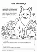 Vorschau - Arbeitsblätter - Fenya die Füchsin | Mitmachgeschichte zum Rotfuchs - Seite 2