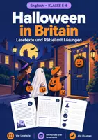 Vorschau - Arbeitsblätter - Halloween Englisch Klasse 5-6 – Lesetexte - Deckblatt