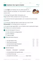 Vorschau - Arbeitsblätter - Herbst Lesetexte Klasse 3-4 – 3 Niveaus - Seite 3
