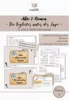 Vorschau - Stundenentwürfe - Nomen entdecken – Bestimmte & unbestimmte Artikel - Deckblatt