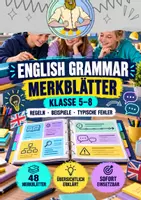 Vorschau - Merkblätter - Englisch Grammatik Merkblätter | Klasse 5, 6, 7, 8 - Deckblatt