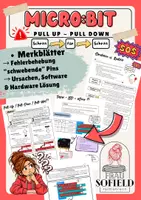 Vorschau - Merkblätter - Micro:bit - Pull up - Pull down - "schwebende" Pins als mögliche Fehlerquelle - Deckblatt