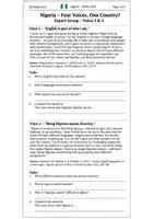Vorschau - Arbeitsblätter - Nigeria: Four Voices, One Country? – Jigsaw Activity - Gruppenpuzzle | Abitur Englisch - Seite 1
