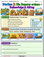 Vorschau - Stundenentwürfe - Die Sumerer – Sachtext, Keilschrift, Alltag & Lernstationen | 3.–5. Klasse + Lösungen - Seite 3