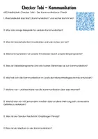 Vorschau - Arbeitsblätter - Was ist Kommunikation? - Einstieg und Plakatgestaltung - Deckblatt