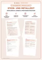 Vorschau - Arbeitsblätter - Klasse 5 · Geschichte · Stein- und Metallzeit, Entwicklungsstufen zum Jetztmenschen - Deckblatt