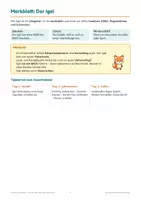 Vorschau - Arbeitsblätter - Der Igel Klasse 2 und 3 – Körper, Nahrung, Igeljahr, Winterschlaf: Sachunterricht Herbst mit Lösungen - Seite 3
