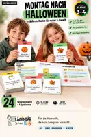 Vorschau - Bildkarten - Montag nach Halloween – Erzählkreis-Karten für vorher & danach - Seite 1