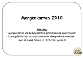 Vorschau - Arbeitsblätter - Klettaufgaben: Differenzierte Mengenkarten ZR10 - WINTER/WEIHNACHTEN - TEACCH - Seite 1