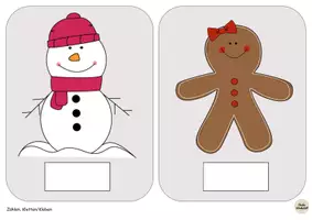Vorschau - Arbeitsblätter - Klettaufgaben: Differenzierte Mengenkarten ZR10 - WINTER/WEIHNACHTEN - TEACCH - Seite 2