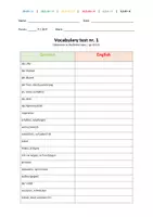 Vorschau - Test - Access 3 - Vokabeltest (Materialpaket) - Seite 1