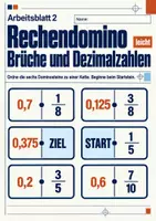 Vorschau - Arbeitsblätter - Rechendomino Brüche und Dezimalzahlen Klasse 5 Gymnasium | Mathematik Sekundarstufe I | 10 Arbeitsblätter mit Lösungen als PDF - Seite 2