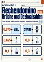 Vorschau - Arbeitsblätter - Rechendomino Brüche und Dezimalzahlen Klasse 5 Gymnasium | Mathematik Sekundarstufe I | 10 Arbeitsblätter mit Lösungen als PDF - Seite 3