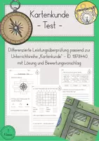 Vorschau - Stundenentwürfe - Kartenkunde Himmelsrichtungen Unterrichtsreihe Materialpaket - Seite 1