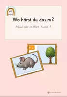 Vorschau - Präsentationen/Tafelbilder - Anlaut hören: Wo hörst du das m? – 10 animierte Folien - Seite 1