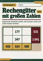 Vorschau - Arbeitsblätter - Rechengitter mit großen Zahlen Klasse 5 Gymnasium | Mathematik Sekundarstufe I | 10 Arbeitsblätter mit Lösungen als PDF - Seite 1