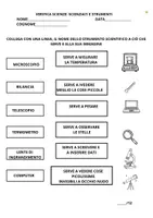 anteprima - Esercizi - VERIFICA: SCIENZIATI E STRUMENTI - Pagina 1
