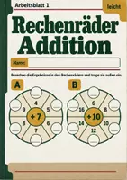 Vorschau - Arbeitsblätter - Rechenräder Addition Klasse 5 Gymnasium | Mathematik Sekundarstufe I | 10 Arbeitsblätter mit Lösungen als PDF - Seite 1