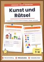 Vorschau - Arbeitsblätter - Kunst Vertretungsstunde Klasse 2 und 3 | Arbeitsblätter ohne Vorbereitung - Deckblatt