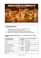Vorschau - Unterrichtsreihen - Spanische Grammatik: -Ar Verben (Infografik + Audio + Lösungen) - Deckblatt