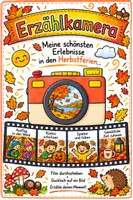 Vorschau - Mal- und Bastelvorlagen - Herbstferien: Mit der Erzählkamera von den Herbstferien schreiben und erzählen. - Deckblatt