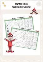 Vorschau - Mal- und Bastelvorlagen - Würfle einen Weihnachtswichtel - Deckblatt