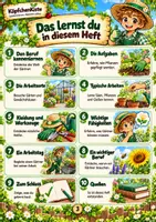Vorschau - Mal- und Bastelvorlagen - Materialpaket - Gärtnerei | Lernheft & Malbuch – Berufe kennenlernen - Seite 3
