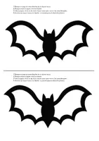 Aperçu - Matériel pour travaux manuels / dessin - Chauve-souris en papier vitrail : décor de fenêtre pour Halloween - Page 2