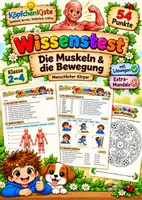 Vorschau - Test - Wissenstest: Die Muskeln und die Bewegung
Menschlicher Körper Sachunterricht - Deckblatt