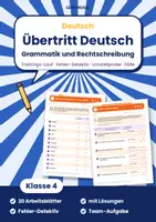 Vorschau - Arbeitsblätter - Deutsch Klasse 2 bis 4 Bundle | Grammatik, Wortarten, Zeitformen, Satzglieder, Satzarten - Seite 1