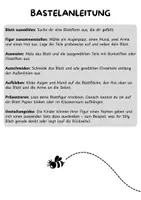 Vorschau - Mal- und Bastelvorlagen - Lustige Herbstblätter – lustige Blattfiguren ausmalen, ausschneiden und basteln - Seite 1