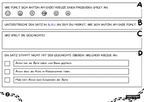 Vorschau - Arbeitsblätter - Erntedank Lesetext Grundschule Klasse 3 4 5 | 6 Kurzgeschichten zu Ernte, Bauernhof & Teilen | Leseverständnis mit Fragen - Seite 2