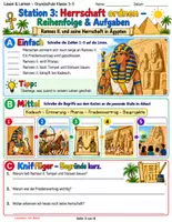 Vorschau - Stundenentwürfe - Ramses II. und seine Herrschaft in Ägypten | Sachtext, Lernstationen & Forscheraufträge | 3.–5. Klasse + Lösungen - Seite 3