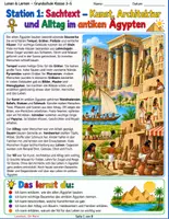 Vorschau - Stundenentwürfe - Kunst, Architektur & Alltag im antiken Ägypten | Sachtext, Lernstationen & Forscheraufträge | 3.–5. Klasse + Lösungen - Seite 1