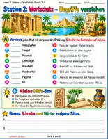 Vorschau - Stundenentwürfe - Kunst, Architektur & Alltag im antiken Ägypten | Sachtext, Lernstationen & Forscheraufträge | 3.–5. Klasse + Lösungen - Seite 2