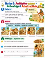 Vorschau - Stundenentwürfe - Kunst, Architektur & Alltag im antiken Ägypten | Sachtext, Lernstationen & Forscheraufträge | 3.–5. Klasse + Lösungen - Seite 3