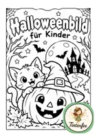 Vorschau - Arbeitsblätter - Halloweenbild für Kinder, Hexe - Seite 1