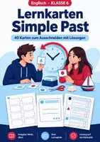 Vorschau - Spiele - Lernkarten Simple Past Klasse 6 + Spiele - Deckblatt