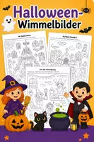 Vorschau - Mal- und Bastelvorlagen - Halloween - Wimmelbilder - Deckblatt