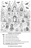 Vorschau - Mal- und Bastelvorlagen - Halloween - Wimmelbilder - Seite 2