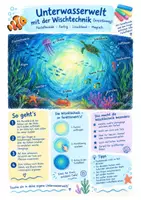 Vorschau - Mal- und Bastelvorlagen - Kunstprojekt Unterwasserwelt mit Pastellkreide - Seite 3