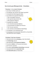 Vorschau - Merkblätter - Checkliste: Bildergeschichten - Seite 1
