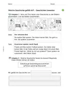 Vorschau - Arbeitsblätter - Arbeitsblatt: Bildergeschichten bewerten - Seite 1