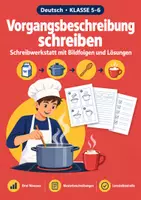 Vorschau - Arbeitsblätter - Vorgangsbeschreibung Klasse 5-6 schreiben - Deckblatt