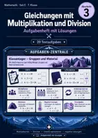 Vorschau - Arbeitsblätter - Gleichungen mit Multiplikation und Division - Aufgabenheft mit Lösungen - Deckblatt
