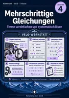 Vorschau - Unterrichtsreihen - Mehrschrittige Gleichungen, Terme vereinfachen - Deckblatt