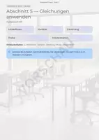 Vorschau - Arbeitsblätter - Gleichungen anwenden – Aufgabenheft mit Lösungen - Seite 1