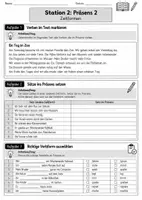 Vorschau - Arbeitsblätter - Stationsarbeit Zeitformen - 10 Stationen zu den Zeitformen - Seite 2