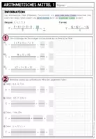 Vorschau - Arbeitsblätter - Daten und Diagramme Klasse 5, 6 – Diagramme lesen und erstellen, Daten auswerten, Säulendiagramm, Balkendiagramm, Kreisdiagramm | Arbeitsblätter Sparpaket - Seite 1